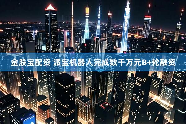 金股宝配资 派宝机器人完成数千万元B+轮融资