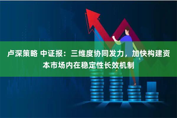 卢深策略 中证报：三维度协同发力，加快构建资本市场内在稳定性长效机制