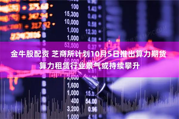 金牛股配资 芝商所计划10月5日推出算力期货 算力租赁行业景气或持续攀升